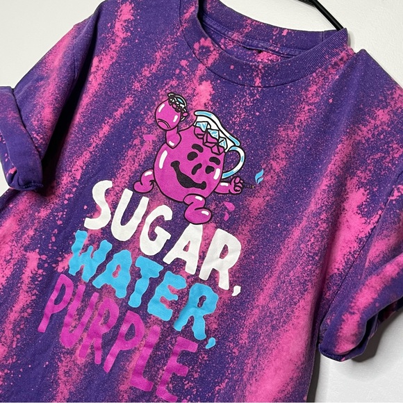 Kool Aid Man Purple Drink Puff Shirt Medium Distressed Funny 90s Vintage sugar - Picture 2 of 6